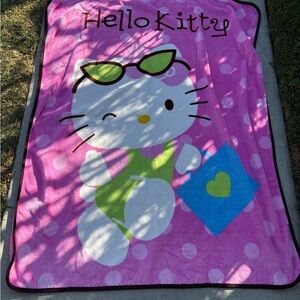 RARE Y2K Sanrio Pink Hello Kitty Blanket
